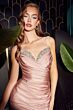 LaDivine CD888 Beaded Neckline Ruched Dress