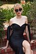 LaDivine CD943 Bow Straps Off The Shoulder Dress