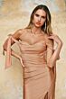 LaDivine CD943 Bow Straps Off The Shoulder Dress