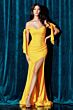 LaDivine CD943 Bow Straps Off The Shoulder Dress