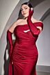 LaDivine CD979 Two-Way Neckline High Slit Dress