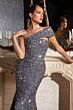 LaDivine CD980 Two-Way Neckline Sequin Dress