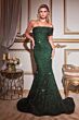 LaDivine CD980 Two-Way Neckline Sequin Dress