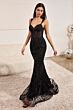 LaDivine CD990 Scoop Back Art Deco Dress