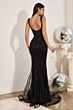 LaDivine CD990 Scoop Back Art Deco Dress