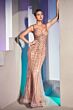LaDivine CD990 Scoop Back Art Deco Dress