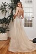 LaDivine CD993 Illusion Back Embellished Dress