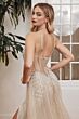 LaDivine CD993 Illusion Back Embellished Dress