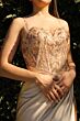 LaDivine CDS412 Exposed Back Lace Corset Dress