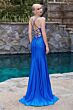 LaDivine CDS413 Lace Side Rhinestone Dress