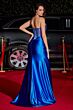 LaDivine CDS423 Beaded Corset Strapless Dress
