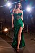 LaDivine CDS423 Beaded Corset Strapless Dress