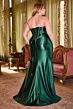 LaDivine CDS423C Pleated Sweetheart Neck Plus Size Dress