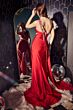 LaDivine CDS427 Embellished Cutouts One Shoulder Dress