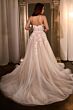 LaDivine CDS477W Floral Appliques Corset Top Wedding Dress