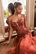 LaDivine CDS488 Corset Bodice Beaded Mermaid Dress