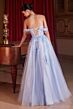 LaDivine CDS490 Corset Bodice Off-The-Shoulder Dress