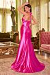 LaDivine CDS492 Halter Neck Corset Bodice Dress