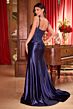 LaDivine CDS496 Side Drape Corset Back Dress