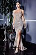 LaDivine CF199 Scoop Neckline Sequin Dress