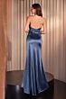 LaDivine CH031 Halter Neckline High Slit Dress