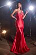 LaDivine CH112 Corset Bodice Halter Strap Dress