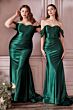 LaDivine CH163 Sweetheart Neck Off-The-Shoulder Dress