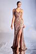 LaDivine CH182 One Shoulder Sequin Dress