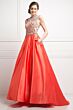 LaDivine CK28 Beaded Bodice Side Pocket Dress