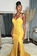 LaDivine CM317 Corset Bodice Sequin Dress