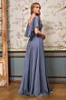 LaDivine HT101 Cape Sleeve Bateau Neck Dress
