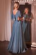 LaDivine HT101 Cape Sleeve Bateau Neck Dress