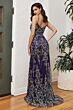 LaDivine J837 High Slit Embellished Dress