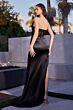 LaDivine J837 High Slit Embellished Dress