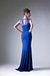 LaDivine N101 Scoop Neck Keyhole Back Dress