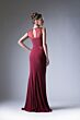 LaDivine N101 Scoop Neck Keyhole Back Dress