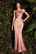 LaDivine SE016 Ruched Derriere Backless Dress