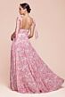 Ladivine 7442 Floral A-Line Tie Strap Dress
