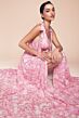 Ladivine 7442 Floral A-Line Tie Strap Dress
