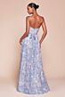 Ladivine 7443 A-Line Sweetheart Neck Floral Dress