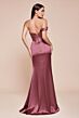 Ladivine 7448 Corset Bodice One-Shoulder Dress