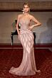 Ladivine CC0688 Plunging Neck Beaded Strapless Dress