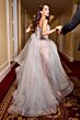 Ladivine CC2531 Embellished Top Lace-Up Glitter Dress