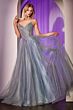 Ladivine CC415 Beaded Bodice Basque Waist A-Line Dress