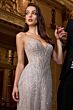 Ladivine CC416 Strapless Sweetheart Neckline Geometric Dress