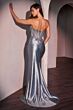 LaDivine CC475 Corset Bodice Strapless Scoop Neck Dress