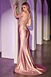 Ladivine CC8884 Sweetheart Neck Beaded Corset Bodice Dress