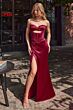 LaDivine CD381 Cutout Corset Bodice Basque Waist Dress