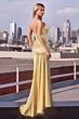 LaDivine CD381 Cutout Corset Bodice Basque Waist Dress