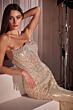 LaDivine CD756 Strapless Curved Neck Beaded Corset Dress